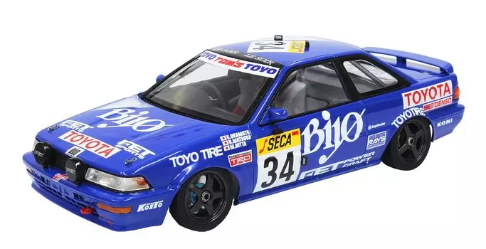 Гоночная серия Toyota Corolla Levin AE92 1989 Spa 24 Hour Race пластиковая модель с защитным листом PN24016MSK Platz/NUNU 1/24