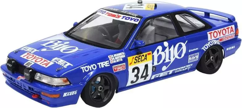 Гоночная серия Toyota Corolla Levin AE92 1989 Spa 24 Hour Race пластиковая модель с защитным листом PN24016MSK Platz/NuNu 1/24