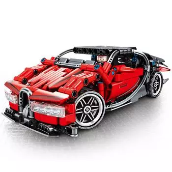 Гоночные машины Супер гоночные наборы Модель Строительные блоки Кирпич Дети Образование Игрушки Подарки красный