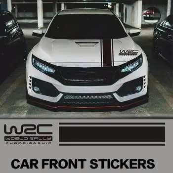 Гоночные полосы на капоте, автомобильная наклейка, модифицированный головной убор, царапина, креативная наклейка, латте-арт
