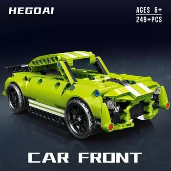 Гоночный автомобиль Champion Building Block Set Toys Car Home Decoration Crafts Craft Toys DIY Toys Animation Derivatives Children Toys boxxed