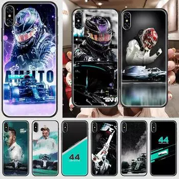 Гоночный гонщик Льюис Хэмилтон 44 чехол для телефона корпус для iphone 5 5S se 2 6 6s 7 8 12 mini plus X XS XR 11 PRO MAX черный iphone5 5S Se
