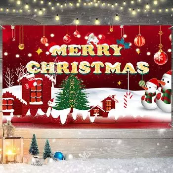 Good Baby Merry Christmas Backdrops Рождественская елка Фотофон Семейная вечеринка 2023 Студийный баннер Фотофон Рождество L