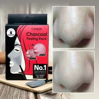 Good Factory Blackhead, отшелушивание кожного сала на лице, сужение пор, осветление, темный пилинг, 1 упаковка