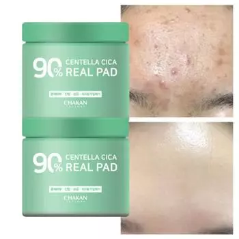 Good Factory Trouble Pore Soothing Exfoliating Exfoliating Sebum Centella Cica 90% настоящий тонер-подушечка, 1. Centella Cica 90% Real Toner Pad 1, 2, 70 листов