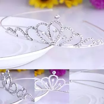 Good Kids свадебная повязка на голову для девочек с короной 1 шт. кристалл свадебная вечеринка принцесса аксессуары для волос повязка на голову диадемы 10