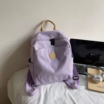 Good-looking Women s out Backpack Travel Lightweight Mountaineering Bag Work Clothing Work Small Backpack Student Class Schoolbag Purple
