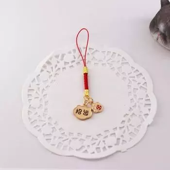 Good Luck Koi Phone Lanyard Chinese Style Lucky Cat Phone Strap Koi Phone Chain Girls Gift Cat s paw