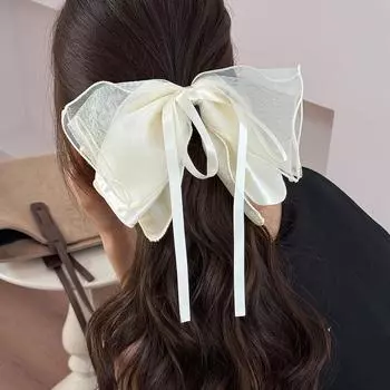 Good Quality Advanced Large Black Beige Hair Clip for Girls Women s Spring Hairpin Romantic Wedding Design Hair Accessory