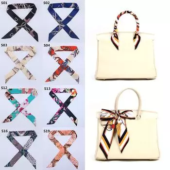 Good Scarf Scarf Scarves Ribbon Tied Fashion Twilly Bag Handle Decoration Soft Long Silk Scarf Women