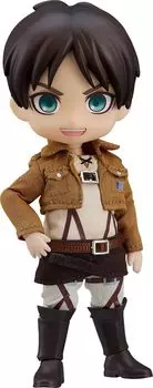 GOOD SMILE COMPANY Кукла-нендороид Атака Титанов Эрен Йегер Немасштабируемая тканьМагнитПластиковая окрашенная подвижная фигурка