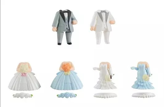 GOOD SMILE COMPANY Nendoroid More Dress Up Wedding 02 Немасштабная пластиковая окрашенная полная торговая фигурка в коробке из 6 штук