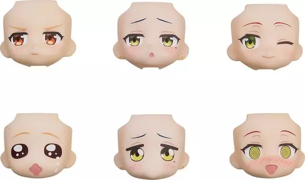 Good Smile Company SMILE Nendoroid More Anime the Replacement Face Selection Пластиковая окрашенная завершенная торговая фигурка в коробке из 6 штук (ХОРОШАЯ КОМПАНИЯ) Бокки