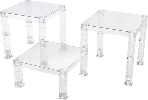 GOOD SMILE COMPANY THE Simple Stand Type Set of 3 Plastic Display Stand Clear Build-on [Clear] -