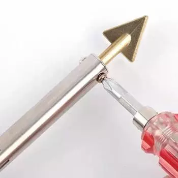 Good Thermal Conductivity Soldering Iron Tip Long Service Life Flat Welding Tip Welder Accessories 3PCS