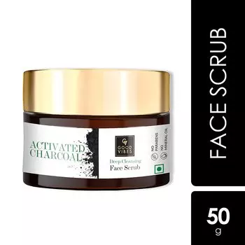 Good Vibes Глубоко очищающий скраб для лица с активированным углем (50 г)