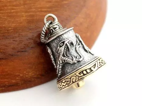 good vibrations good vibrations snake snake reptile bell pendant