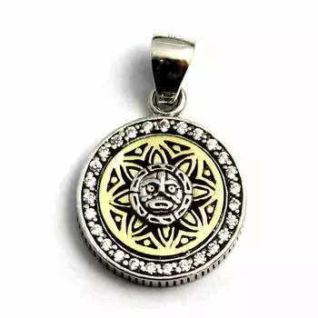 good vibrations mexico mayan civilization aztec calendar sun stone pendant
