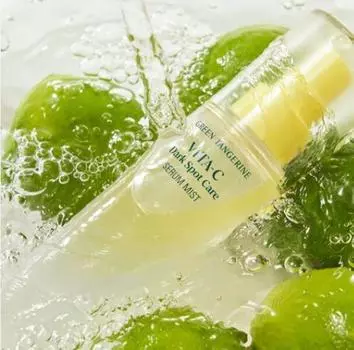Goodal Green Tangerine Vita C Dark Spot Care Serum Mist 100 мл, Веганский, Увлажняющий, Корейская косметика, Kbeauty, образец