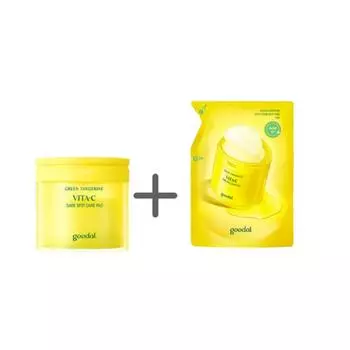 Goodal Green Tangerine Vita C Toner Pad 70p, 2 packs, 70 sheets