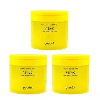 Goodal Green Tangerine Vita C Toner Pad 70p, 70 шт., 3 шт.