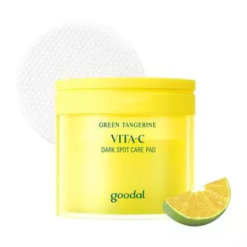 GOODAL Green Tangerine Vita C Toner Pads 70 штук GOODAL GREEN TANGERINE VITA C PADS ДЛЯ УХОДА ЗА ПИГМЕНТНЫМИ ПЯТНАМИ [Официальный] (23 год нашей эры)