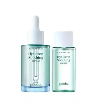 Goodal Heartleaf Hyaluron Успокаивающая ампула 50 мл + 33 мл Набор для замены