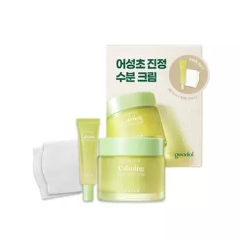 GOODAL Houttuynia Cordata Успокаивающий увлажняющий крем Специальный набор из 3 предметов