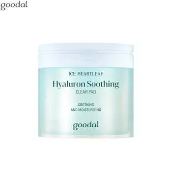 Goodal Ice Heartleaf Hyaluron Успокаивающие прозрачные подушечки 210 мл/70 подушечек