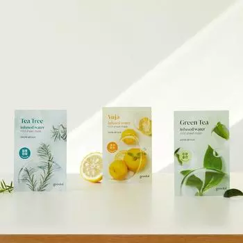 Goodal Мягкая тканевая маска 1 из 3 вариантов (Чайное дерево/зеленый чай/юджа) Tea Tree