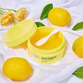 Goodal Патчи для век Green Tangerine Vita C Eye Gel Patch 72 г / 60 шт., Уход за темными пятнами, Увлажнение, Корейская косметика, Kbeauty, образец