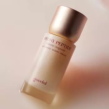 Goodal Peony Peptide Volume Ampoule 50 мл, Гипоаллергенный, Уход за морщинами, Увлажнение, Корейская косметика, Kbeauty, образец