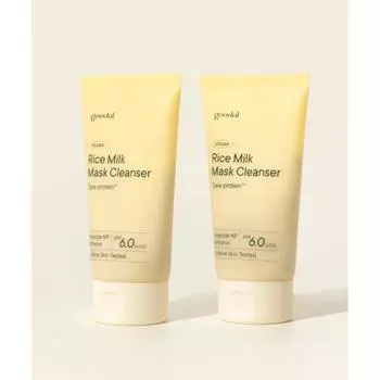Goodal Vegan Rice Milk Pack Cleanser Double Set [150ml+150ml] FREE