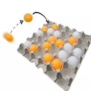 GOODBUY Настольный теннис Мяч Бинго Яйцо Картонная коробка Бинго 4 типа Настольный теннис Мяч Игра Групповая игра Домашняя игра, настольная игра представитель Кореи