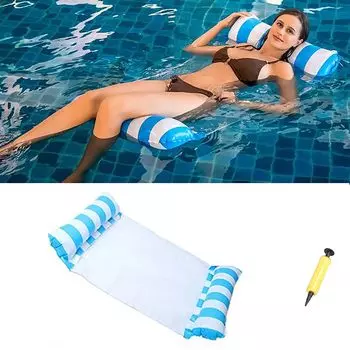 GOODCHI Floating Water Hammock Floating Heat Water Pool Summer Adult Float Float, Ring, Sofa, Device, Protection, Play, Party, Vacation, Beach, синий