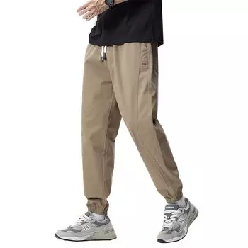 [Goodfeel] брюки саруэль мужские брюки летняя одежда брюки чинос крутые длина 9/4 однотонный цвет регулировка шнурок талия резинка длина до щиколотки популярность