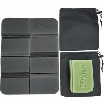 GoodKuru Sauna Set of Storage Bag Single Person Leisure Butt Sauna Outdoor Khaki Mat, 2, Included, Foldable, Seat, Mat, Sheet, Lightweight, Compact,