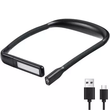 GOOMAND LED Neck Smart Neck перезаряжаемая книга для чтения рыбалки бег ночь совместима с многофункциональным темным аварийным светом отключения электроэнергии,