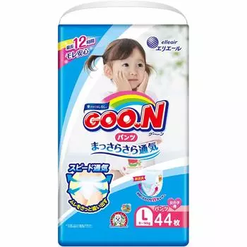 Goon fresh L 44 шт. для девочек брюки, вентиляция, размер, синий
