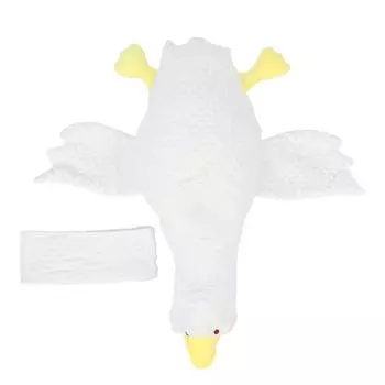 Гусь, плюшевая игрушка, против удушья, успокаивает, желтый ремешок, мягкий гусь, обнимающая таблетка для сна