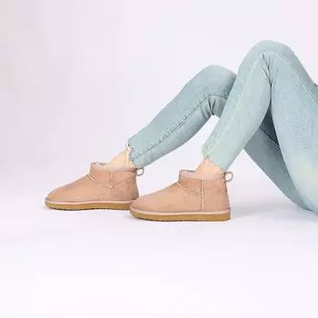 Goosecret женские меховые зимние сапоги для улицы теплые классические зимние сапоги из искусственного меха уютные тапочки с плюшевой подкладкой зимние домашние пушистые хлопковые туфли 36 коричневый