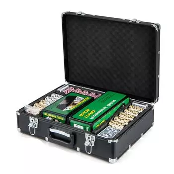 GOPLUS Poker Set Casino Set Poker Chips Casino Chips Для того, чтобы предоставить вам ваш любимый покер, есть много штук 14-граммовых фишек с номерами черного цвета.