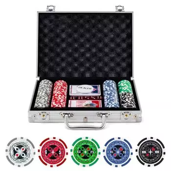 GOPLUS Poker Set Casino Set Poker Chips Casino Chips Чтобы предоставить вам ваш любимый покер, есть много типов 11g фишек с номерами наборов, (200 + +