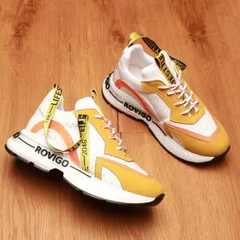 Горчичная женская спортивная обувь