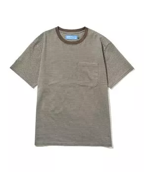 GORDON MILLER Футболка мужская с коротким рукавом и карманом-каймами, размер L, темно-коричневая, 1750822 темно-коричневого