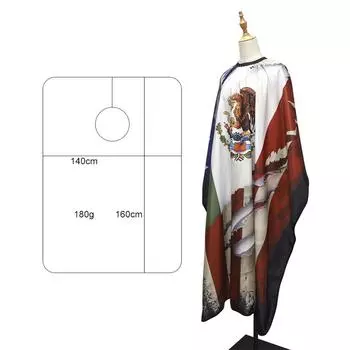 Гордый мексиканский американский флаг Парикмахерский фартук Водонепроницаемый парикмахерская стрижка окрашивание накидка Ткань Салон Инструменты для парикмахера