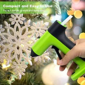 Горелка для клея с защитой от подтеков, прецизионная насадка 1,7 мм, герметичный наконечник, интеллектуальное автоматическое отключение, быстрый разогрев в течение 30 с, беспроводная конструкция горелки для клея A