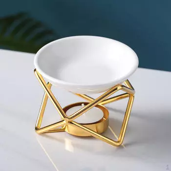 Горелка, подсвечник для чайных свечей, масляная горелка, ароматизатор, диффузор для пирогов Option4 Black