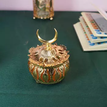 Горелка с крышкой Декоративный нежный орнамент Декор A