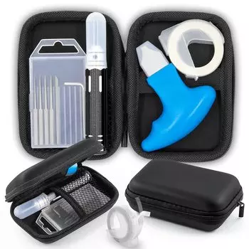 Goreson Sujibori Совместимость с пластиковой линией Sujibori Набор инструментов Совместимость с пластиковыми деталями Gunpla Сумка для хранения открывалки Черная стамеска, Модели, Резьба,